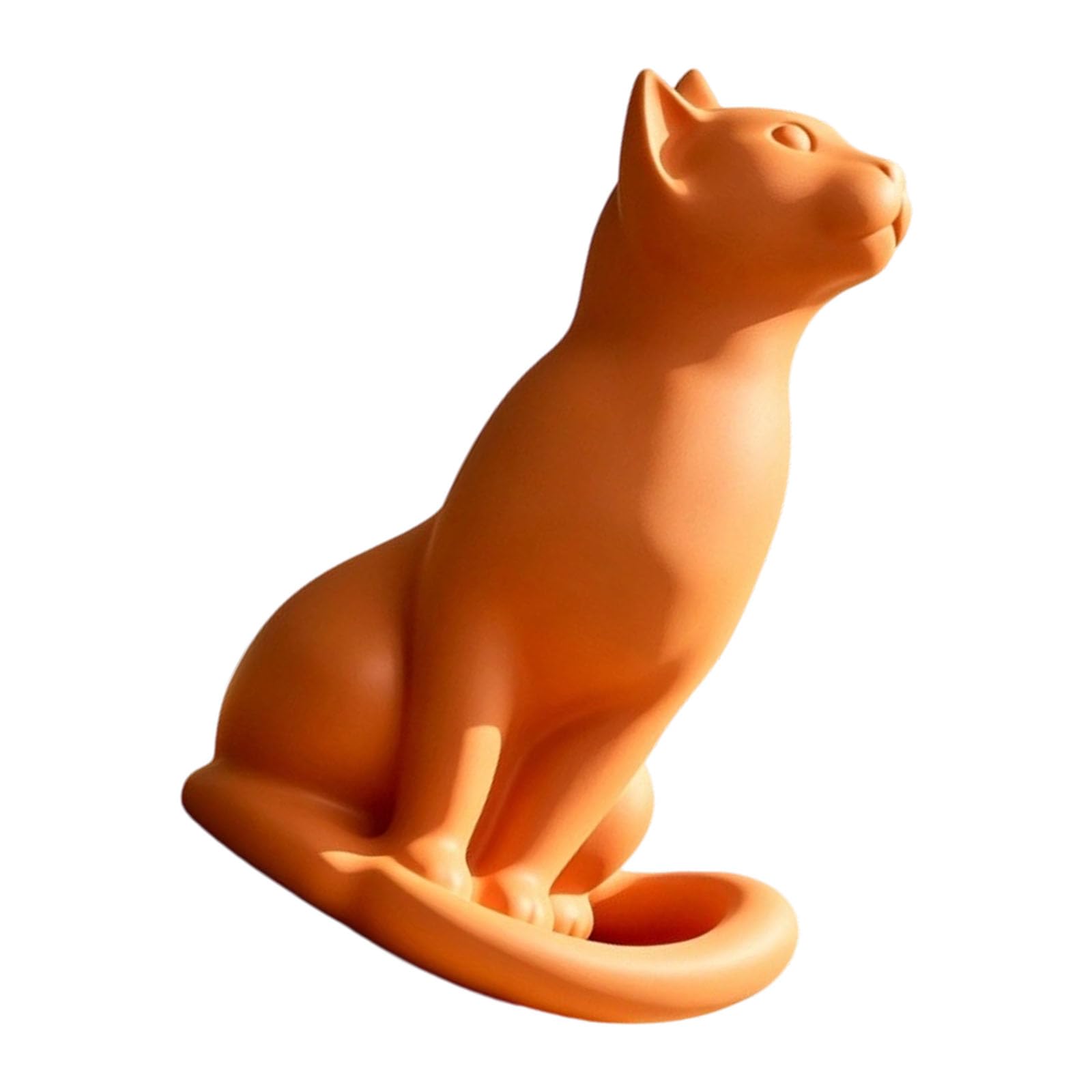 Limtula Lovely Statue Resin Cats Figurines for Home Offices Decors Animal Sculpture Collectibles Ornament Lover Gifts Cats Figurine Resin Statues Outdoor Animal Sculptures Home Decor Sculpture Desk