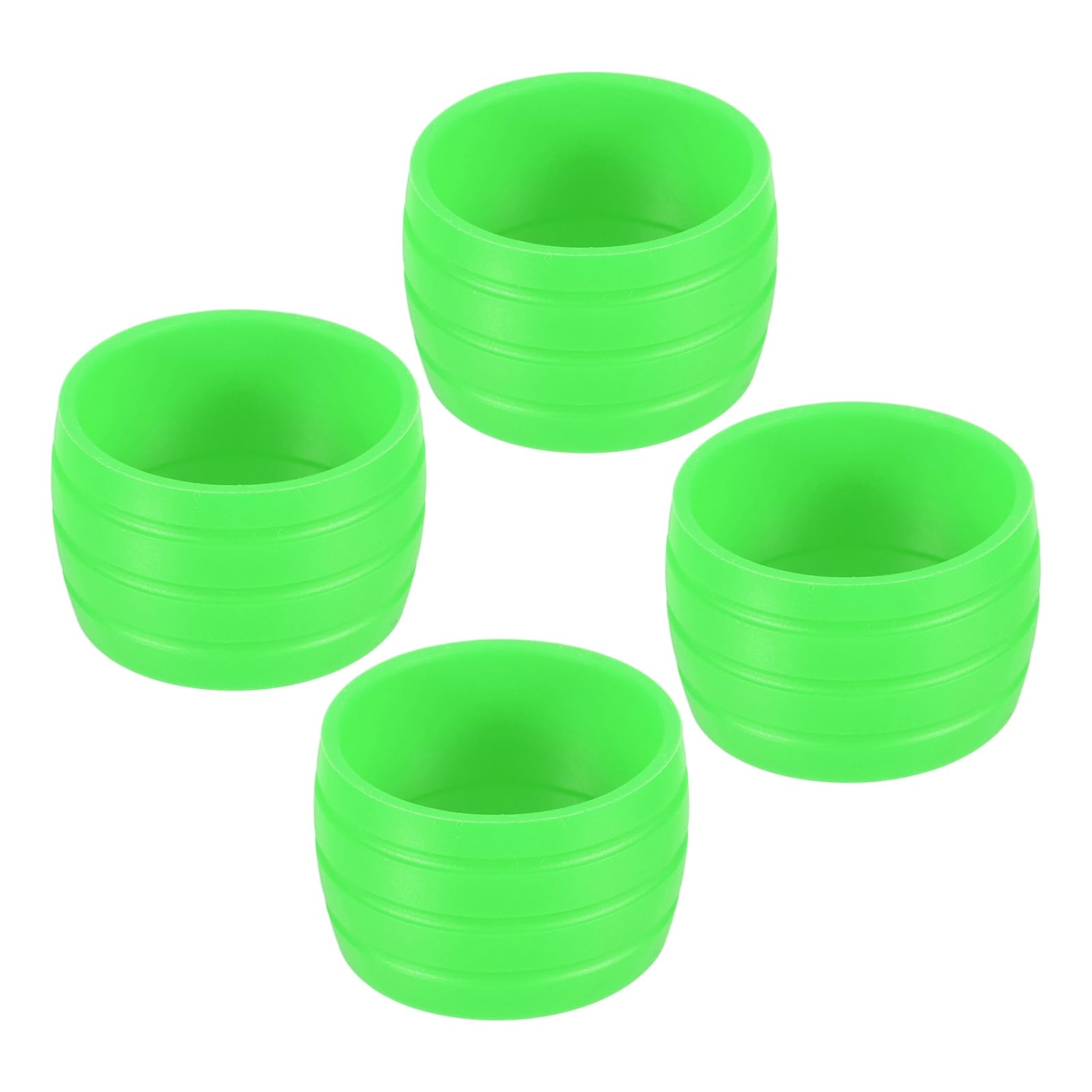 YELARXI Bike Handlebar Tape Fixing Loops, Silicone Bike Fixing Loop, 4 Pcs & Green