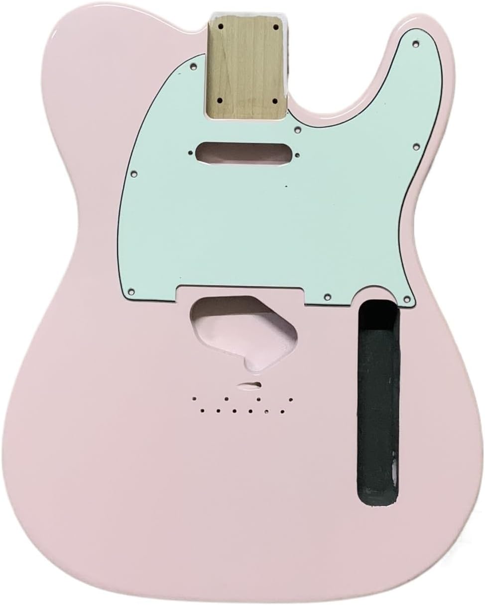 半完成ギター本体 マホガニー フィッシュスケール ベニア エレキギター