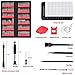 SHARDEN Precision Screwdriver Set 140 in 1 Magnetic Driver Kit Professional Repair Tool Kit with Portable Bag for iPhone, iPad, PC, Computer, Laptop, MacBook, Tablet, Xbox, Game Console, Watch (Red)
