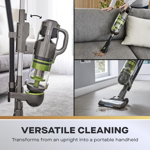 Daewoo Tornado 2In1 Upright And Uplift Cordless Vacuum, Handheld Feature With Shoulder Strap, 35Min Run Time, Cyclonic Suction, 0.55L Dusk Tank, Dual Filtration, Accessories Included, Charging Station