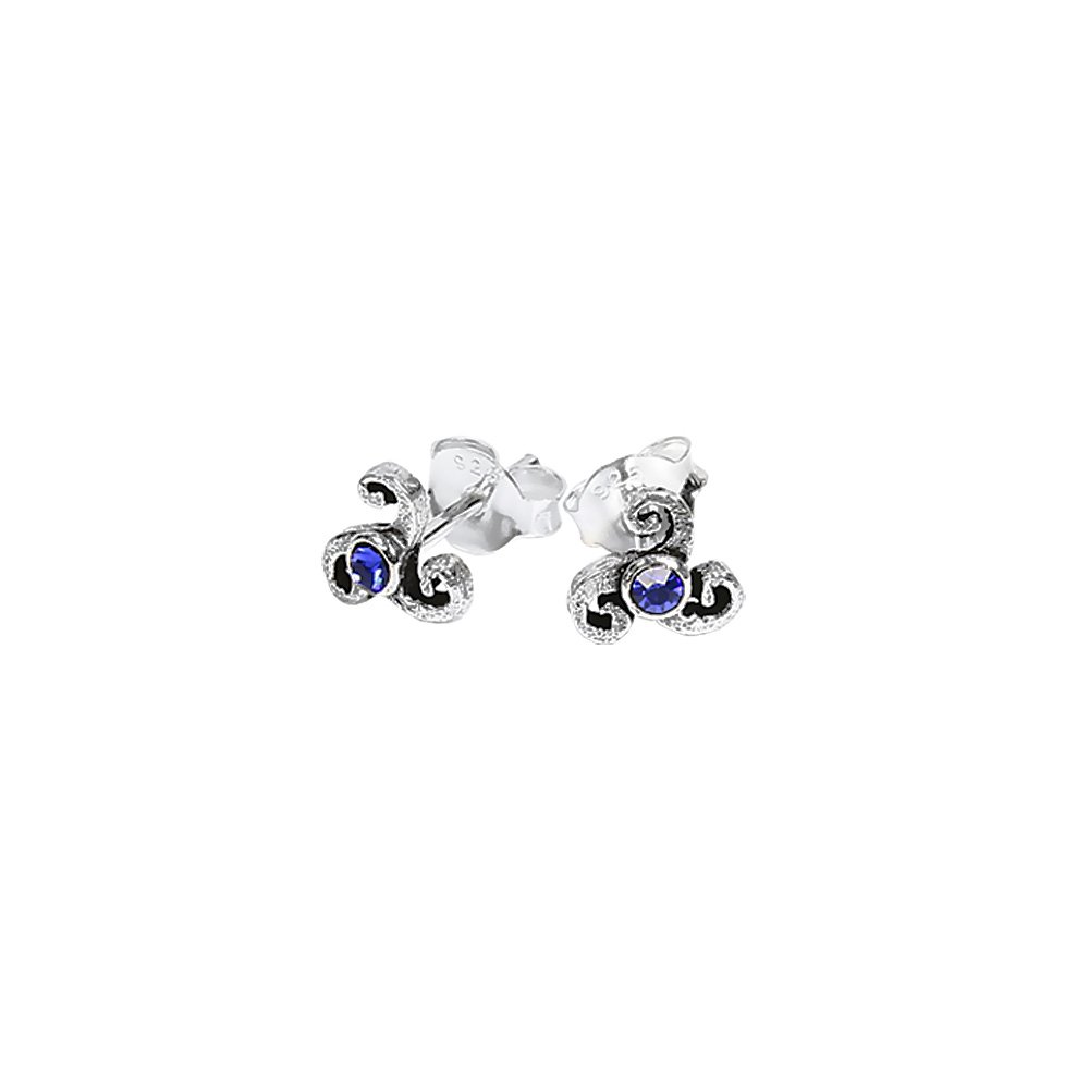 NKlaus Ohrstecker Aus 925 Sterling Silber – Keltisches Triskel-Symbol Im Gothic-Look