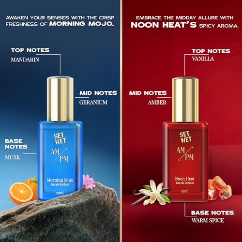 Image of Set Wet AM /PM Gift Set 4x20 ml Premium Scent with Long Lasting Fragrance Perfume - 80 ml (For Men)