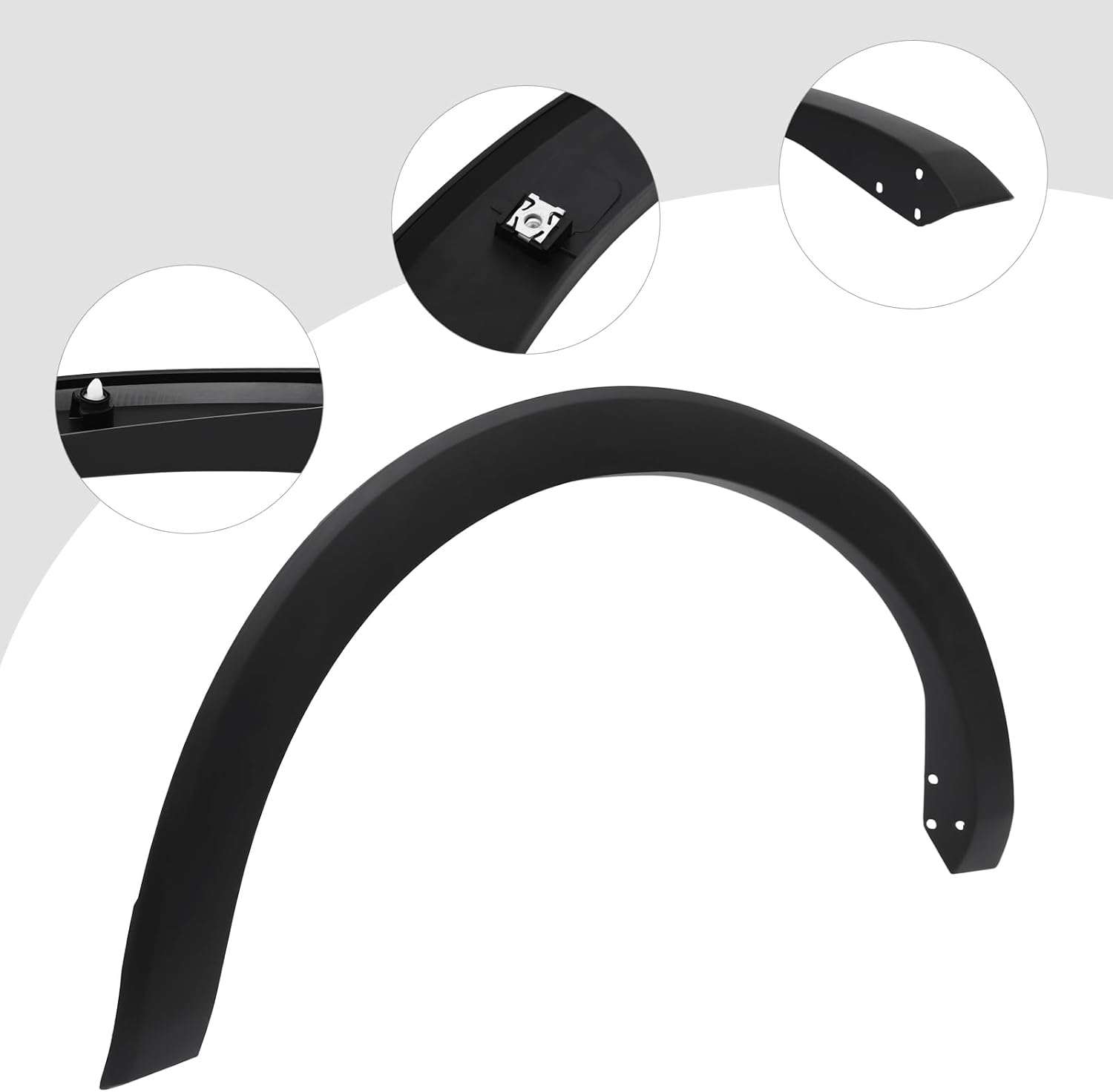 Rear Fender Trim For 2015-2022 Ford Transit 150/250/350 (Black, PP, Van, Rear)