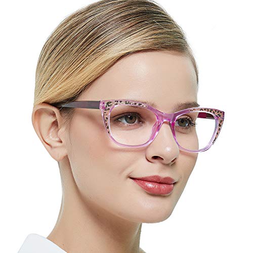 Image of OCCI CHIARI Women Reading Glasses Cateye Fashion Eyewear Frame Flash Nerd 0 1.0 1.5 1.75 2.0 2.25 2.5 3.0 4.0 5.0 6.0