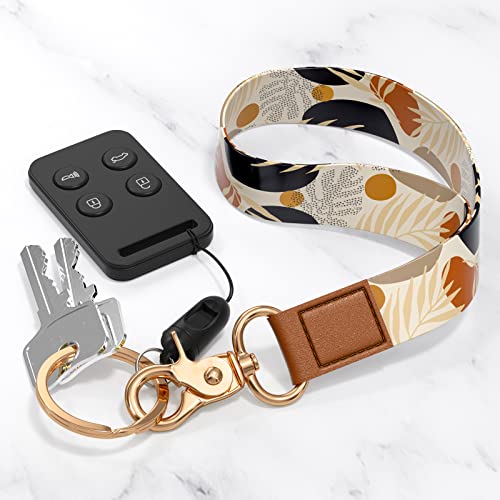 Image of Wrist Lanyard Key Chain, Wristlet Strap Keychain Holder for Women Men Car Keys Wallet Card Phone