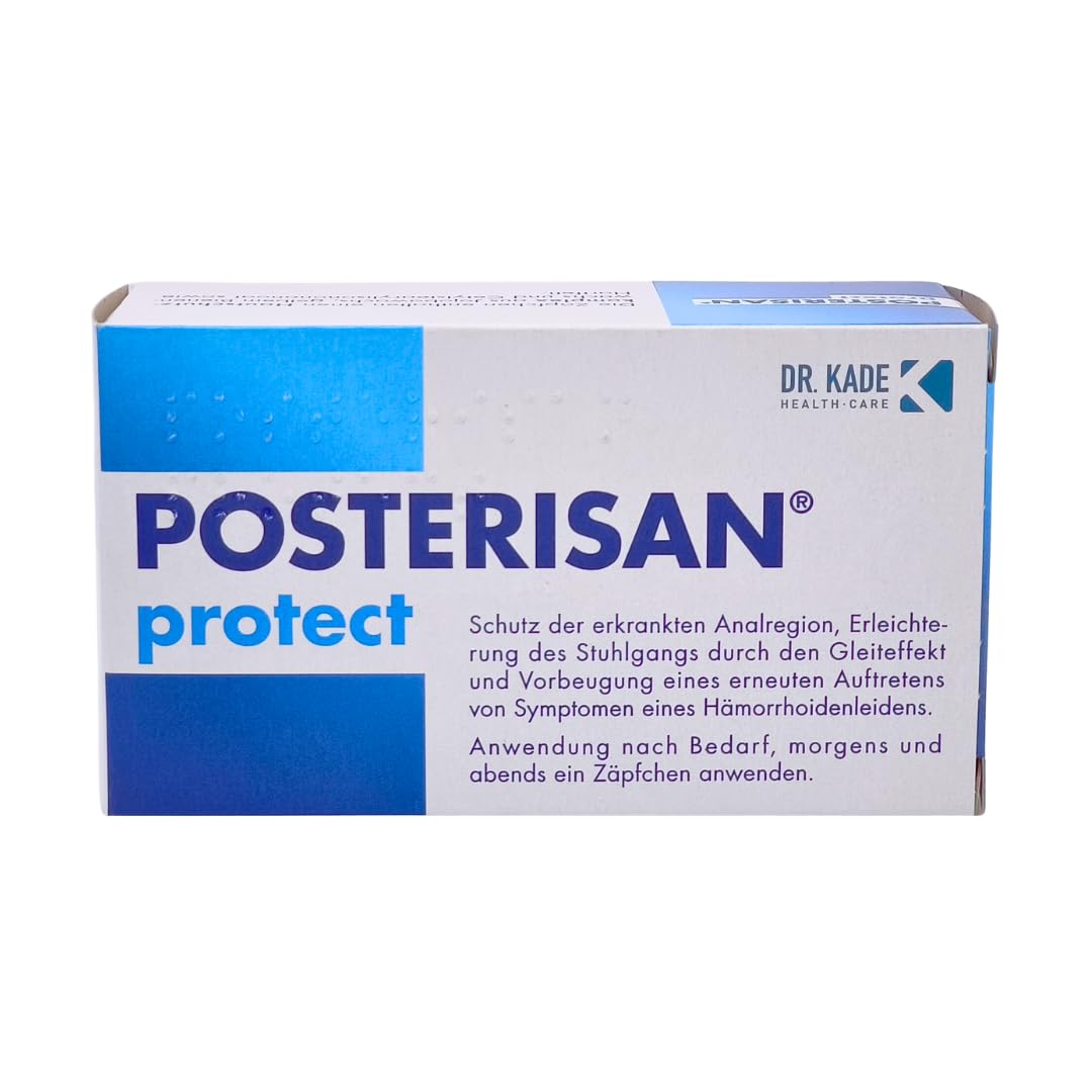 Posterisan protect 1x 25 Zäpfchen mit Hautschutzkomplex bei Hämorrhoiden I Schutz vor Reizungen I Jojobaöl & Bienenwachs I rektale Anwendung I für sensible Haut I Spar-Set plus Pharma Perle give-away