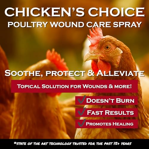 Chicken's Choice Wound Care for Chickens & Birds. Advanced Wound Care Spray for Poultry. Works for Bumblefoot, Vent Prolapse, Pecking Sore, Burns & Skin Irritations. 8 oz Ready to Use Spray - Image 3