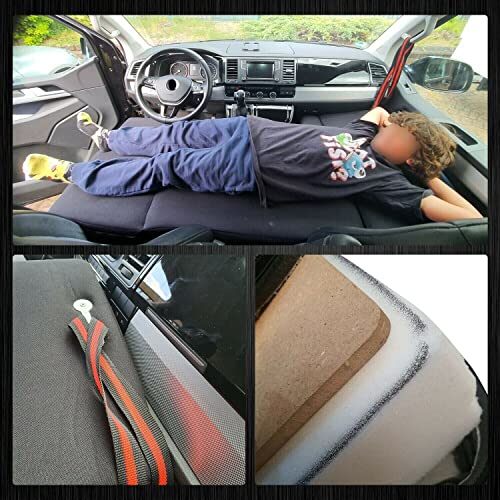 BREMER SITZBEZÜGE Camper-Bett Kinderbett Fahrerhausbett kompatibel mit Peugeot Expert 3 Traveller 2016 Wohnmobil zubehör Wohnmobilbett Camping Camper Zubehör