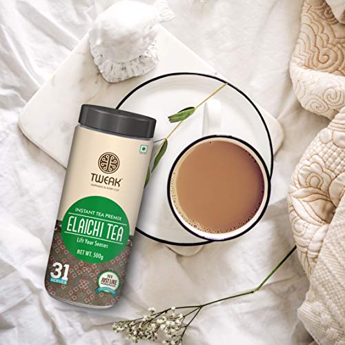 Image of TWEAK Instant Coffee Premix & Elaichi Tea Premix 500g x 2 Jars Combo Pack | 3 In 1 Rich & Creamy | Just Add Hot Water | No Milk Required |Instant Beverage Mix for Home, Office & Travel