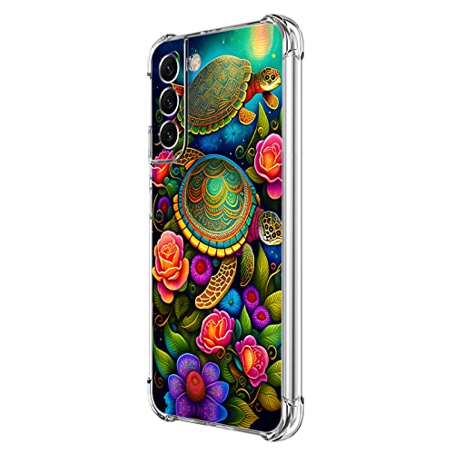 Coque pour Galaxy S21 FE 5G antichoc étui silicone tortue couleur