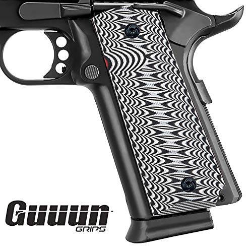 Guuun 1911 Grips Full Size Ambi Custom G10 Grip Claw Mark Texture fit