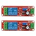 Price comparison product image ARCELI 2 PCS NE555 12V DC Adjustable 0-10 Second Timer Delay Relay Switch Module Shield for Raspberry Pi