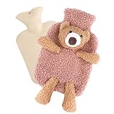 Terapia de frío y caliente: la bolsa de agua caliente puede soportar terapia de frío y calor, para tratar dolores musculares, estrés, migrañas, articulaciones y calambres menstruales, y también como una compresa fría para niños con fiebre o para reducir la hinchazón de lesiones menores, se puede utilizar durante todo el año.