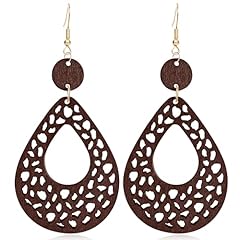 Dark Brown Teardrop Earring 10