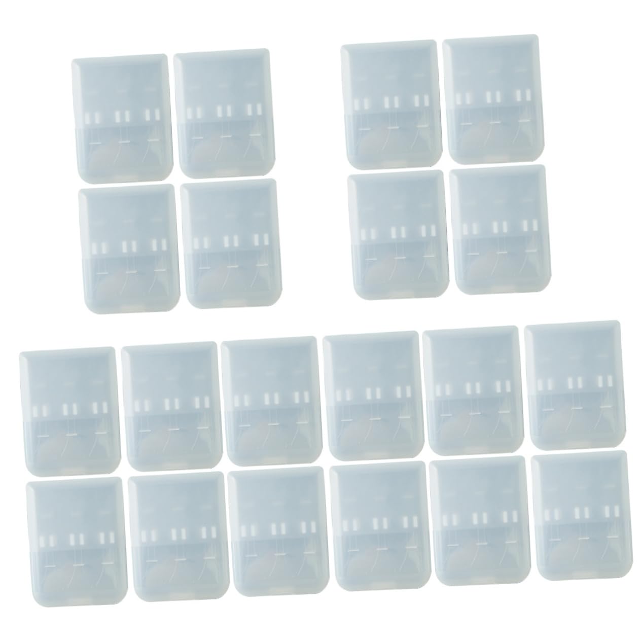 Healeved 20 Pcs Boîte De Rangement De Tête De Brosse À Dents Fourniture Extérieure Petit Étui pour Têtes De Brosse Accessoire Boîtes De Tête De Brosse Mini Têtes De Brosse Étui