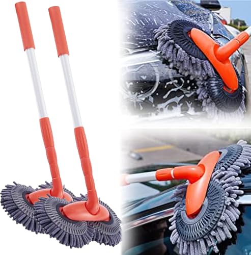 Opiniones y reviews de Cepillos y mopas - los más vendidos. 50 Genérico Cepillo de Lavado de Coche con Mango Largo, Rotating Car Mop, Long Handle Car Wash Brush, Mopa Giratoria para Detalles de Coche, Cepillo Absorbente de Microfibra para...