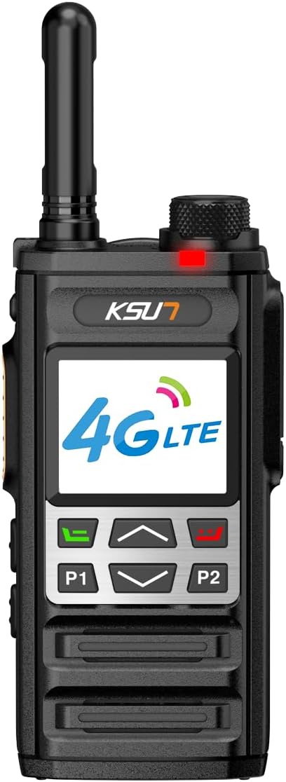 KSUN ZL35 4G Network Radio WiFi Walkie Talkie Long Range with Hotspot Bluetooth-Compatible Handheld LTE/PoC Two Way Radio for Android 8.1 Push-to-Talk Intercom Radio