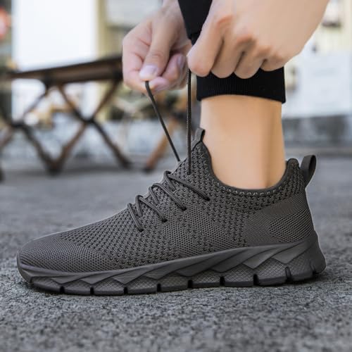 Men's Tennis Gym Shoes Running Sneakers Lightweight Walking Workout Gym Shoes for Outdoor Trail2