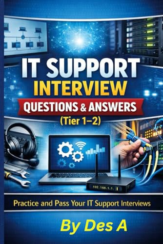 IT Support Interview Questions & Answers (Tier 1–2): Practice and Pass Your IT Support Interviews...