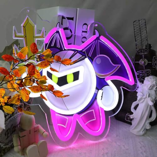 Image of Knight Anime Neon Sign Fantasy Gaming LED Light Sign for Wall Decr, Dimmable Anime Neon Light for Kids Room Bedroom Game Room Man Cave Bar Wall Art Birthday Gifts