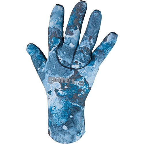 Mares Blue Camo 30 Gloves for Scuba Diving and Snorkeling
