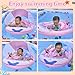 Baby Float with Canopy,Baby Floaties 6-12 Months with UPF 50+ Sun Protection & Toy Play Console,Tdooler Float Features an Adjustable Safety Seat for Girls,Toddler,Infant Aged 6-36 Months.