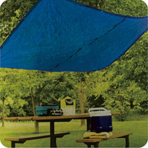 Hanjet Lightweight Outdoor Tarp 8 x 10 5 Mil Multi-purpose Waterproof Reinforced Rip-Stop Tarps with Grommets Blue - Thumbnail 7