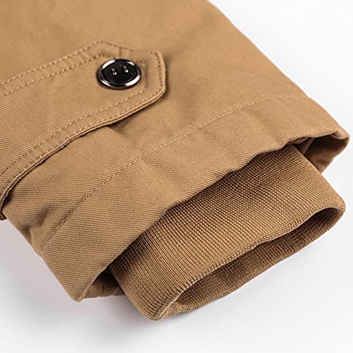 JMSUN Jaqueta masculina de outono e de inverno camuflagem militar de algodão, casaco de trabalho aco