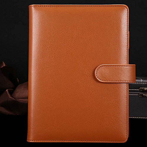 Classeur A5 cuir marron à 6 anneaux pour résoudre le désordre de vos notes
