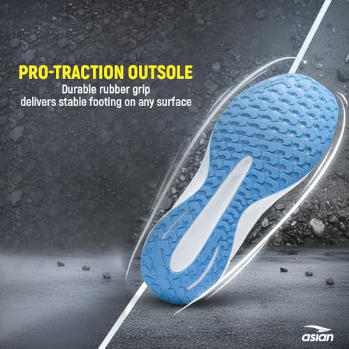 Image of ASIAN Hypercushion-04 Men's Running Shoes | Gravity Sole Cushioning, Breathable Upper, Shock-Absorbing Midsole & Durable Non-Slip Outsole for Daily Runs & Gym