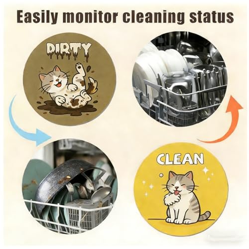 Imán Decorativo para Lavavajillas con Diseño Gatito miniatura 5