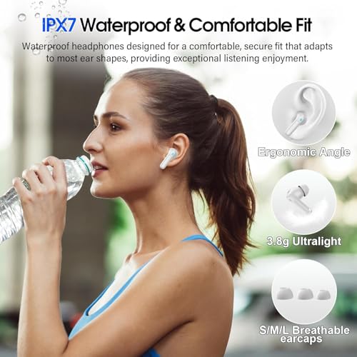 QXUFV U9 White Wireless Earbuds - Image 4