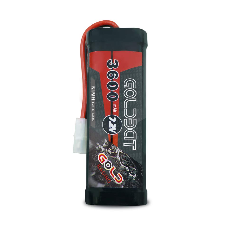 GOLDBAT 5000 mAh 7,2 V NiMH Oplaadbare Batterij RC Batterij 7,2 V Vervanging Batterij voor RC Auto's Crawl Truck Boot Buggy Model Building Cars Vliegtuig Heli Toy 2 Packs