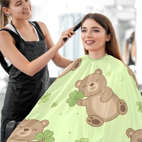 Capa de barbería impermeable Kigai Cute Bear para hombres miniatura 7