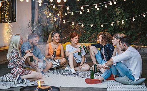 Lichtsnoer met bollen, 15 m, 100 leds, insteken, 8 modi, met afstandsbediening en timer, waterdichte verlichting voor… - Afbeelding 4