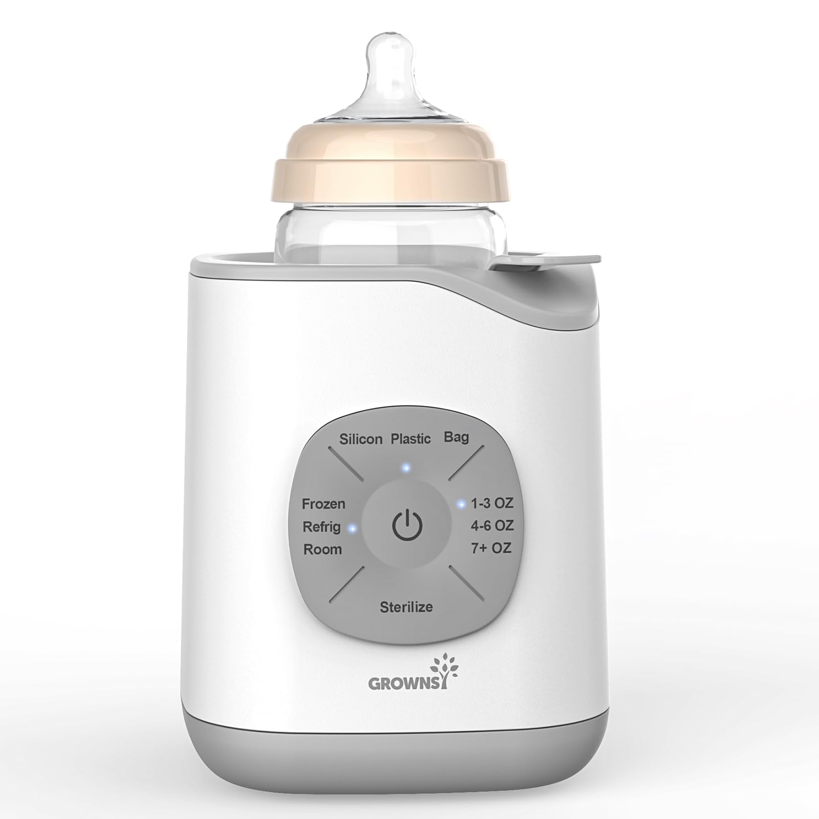 Bottle Warmer, Baby Bottle Warmer Fast for Breastmilk & Formula, Accurate Temperature Control, Milk Warmer for All Bottles with Thaw, Sterilizing, Keep Warm, Heat Food
