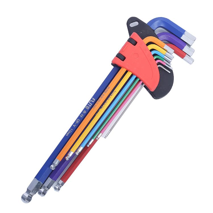 Ieron 9Pcs Allen Key Set, Metric Keys, Long, Folding - Image 4