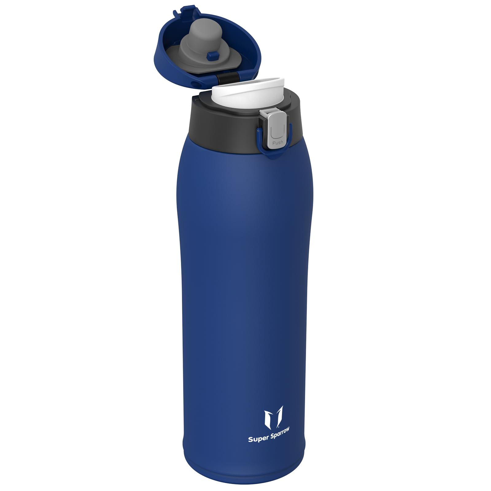 Super Sparrow Borraccia Termica, Acciaio Inox Bottiglia Termica - 350ml, 500ml, 750ml, 950ml - Senza BPA Tazza Termica, Borraccia Termica per Bambini, Scuola, Sportiva, Bici, Campeggio, Palestra