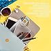 Flat Water Bottle, 750ml A5 Plastic Memo Paper Water Bottle Reusable Slim BPA Free Bottle for School Activity Outdoor Gym Cycling Hiking (Transparent)