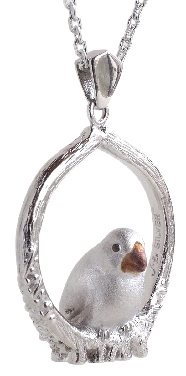 Amazon | [ナチュラマ] 文鳥ペンダント シルバー925 AP109 レディース 