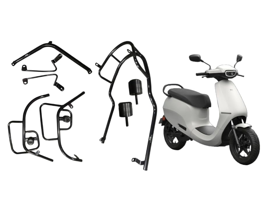 KSHEERI OLA S1 PRO CRASH GUARD WITH FRAME SLIDER LAGGUARD FRONT AND REAR CRASH GUARD SUITABLE FOR OLA S1 PRO 2"GEN ELECTRIC SCOOTER (SET OF 1)