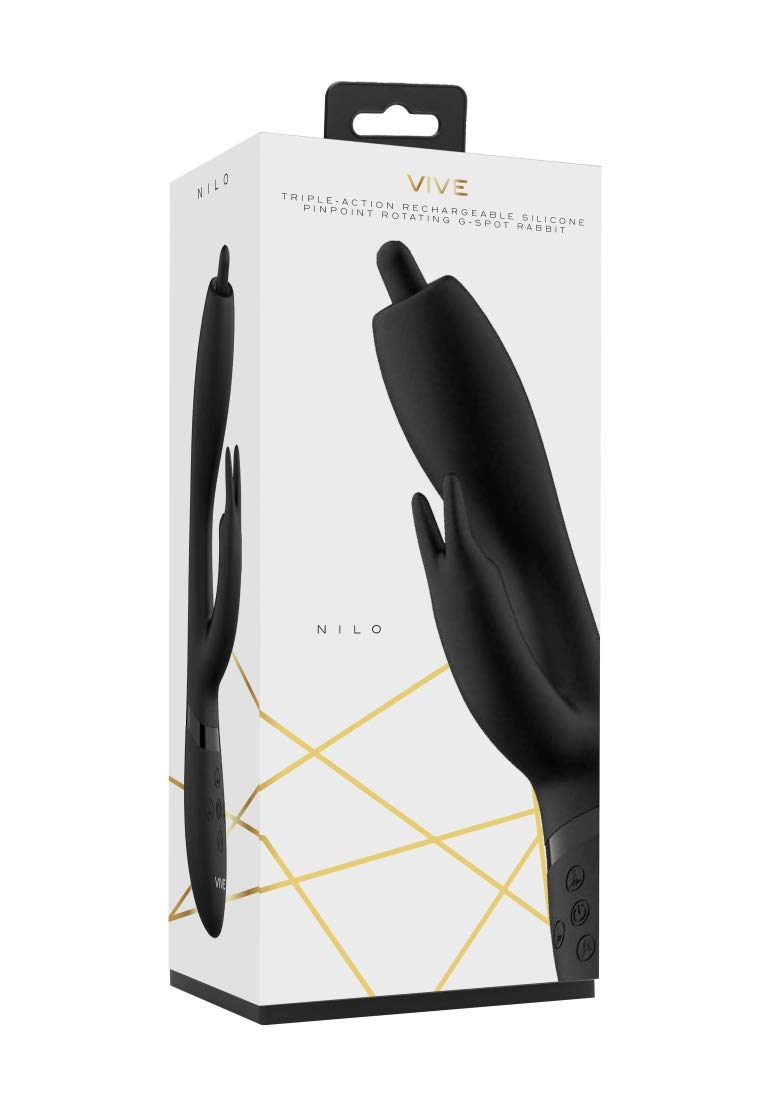 Shots VIVE - Nilo Pinpoint Rotating G-spot Rabbit - Black