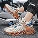 GSIGUL Mens Walking Tennis Shoes Running Blade Fashion Sneakers Mesh Trail Jogging Casual Athletic Shoes Beige Size 10