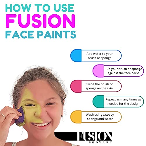 Fusion Body Art | The Ultimate Face Painting Palette - 24 Colors #TOP1