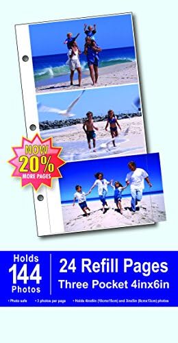 Genuine Burnes 3-up refills for 4x6 prints in ring bound albums by BurnesÂ Our price is for 2 units - 4x6