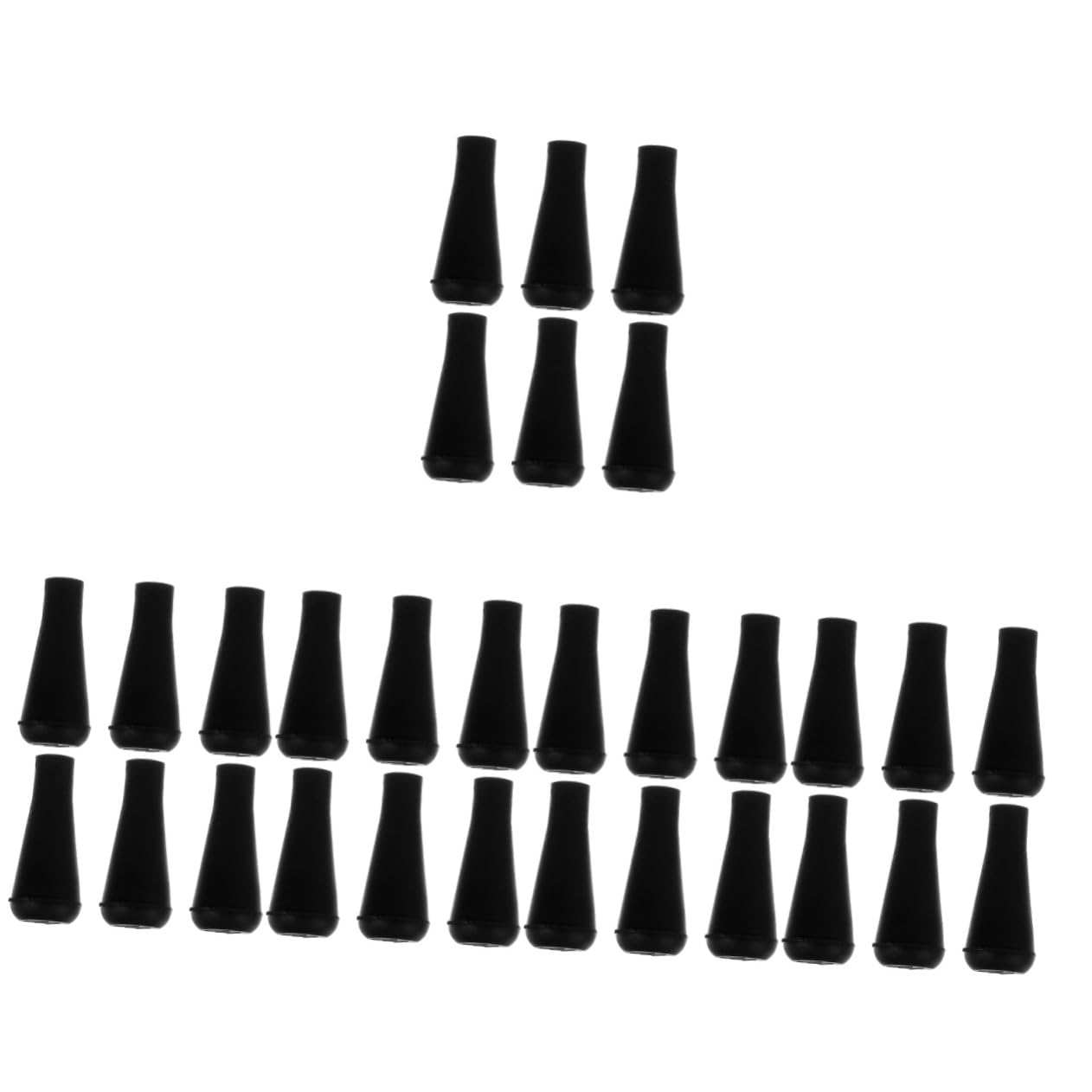 Toyvian 5 Series Objetivo De Flecha De Goma Al para Punta De Flecha Puntas De Flecha De Goma Flexible Flechas De Punta Blanda Y Flechas Caucho Negro 6 Piezas X 5