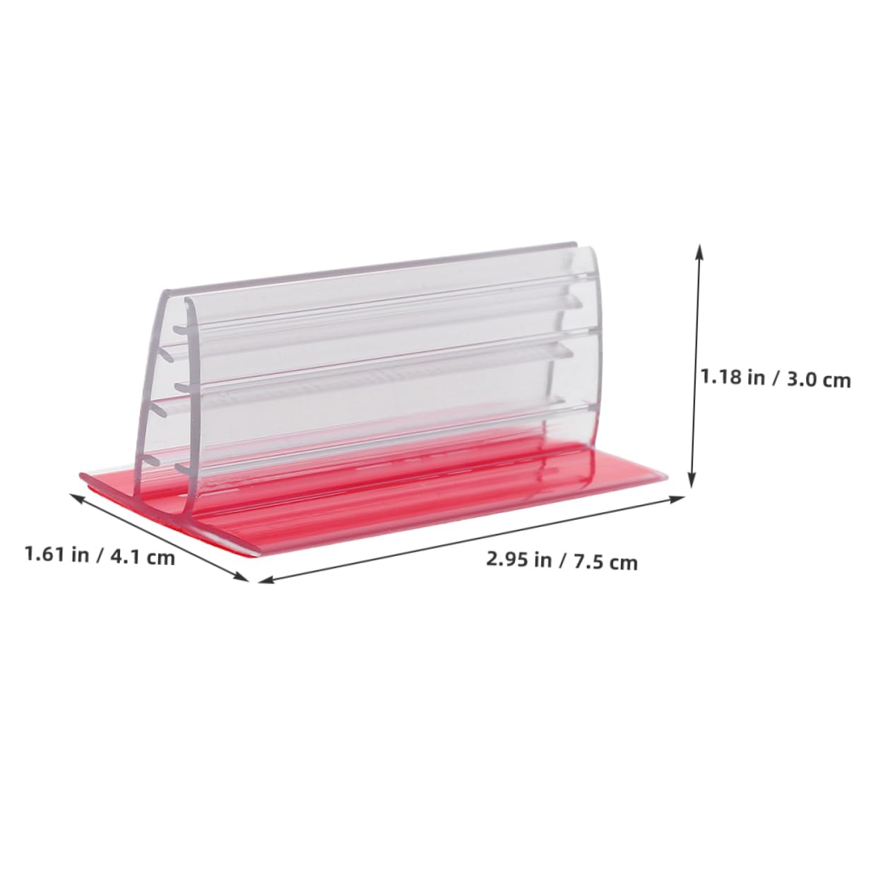 Porta Etichette da Tavolo Mini in Pvc 30 Pezzi per Ufficio