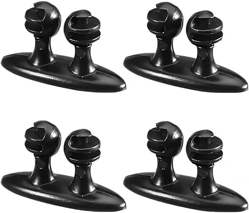 Clips para cables de automóvil, clip de línea de cable adhesivo fuerte, organizador de cables multiusos, soporte de cable de carga para automóvil,