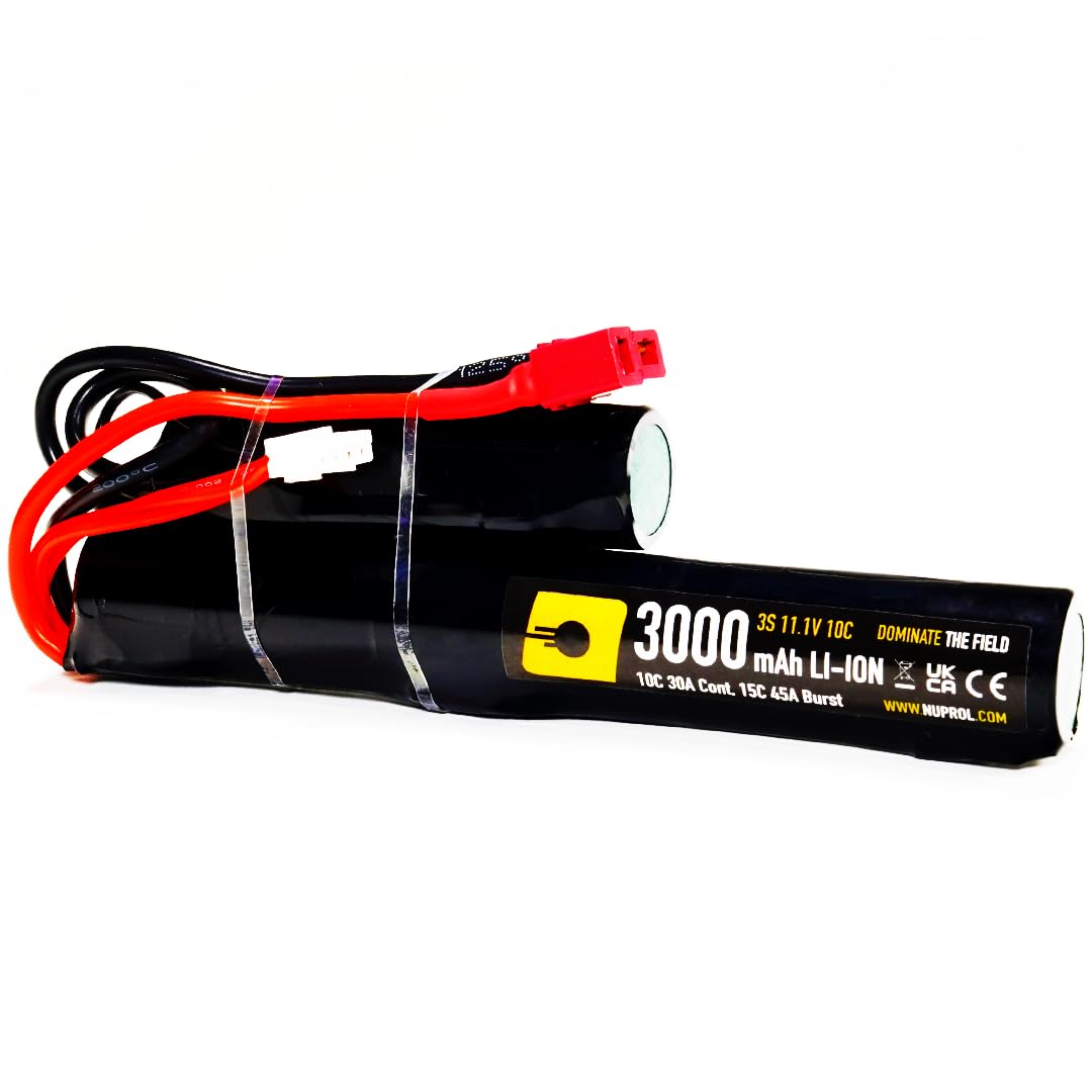 NUPROL Power - 11.1v Li-Ion 3000mAh 3S Deans [Rate 10C @ 30A] [Burst 15C @ 45A] - Nunchuck